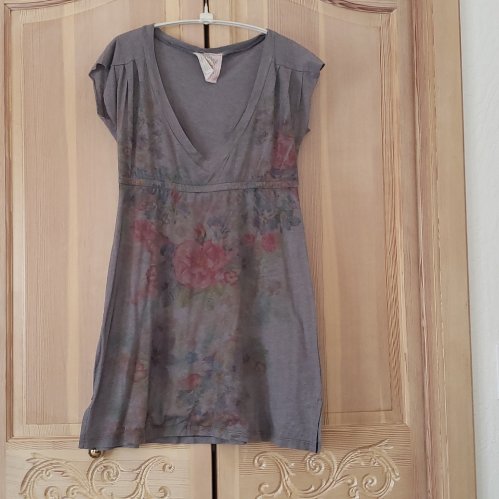 Grey Floral dress